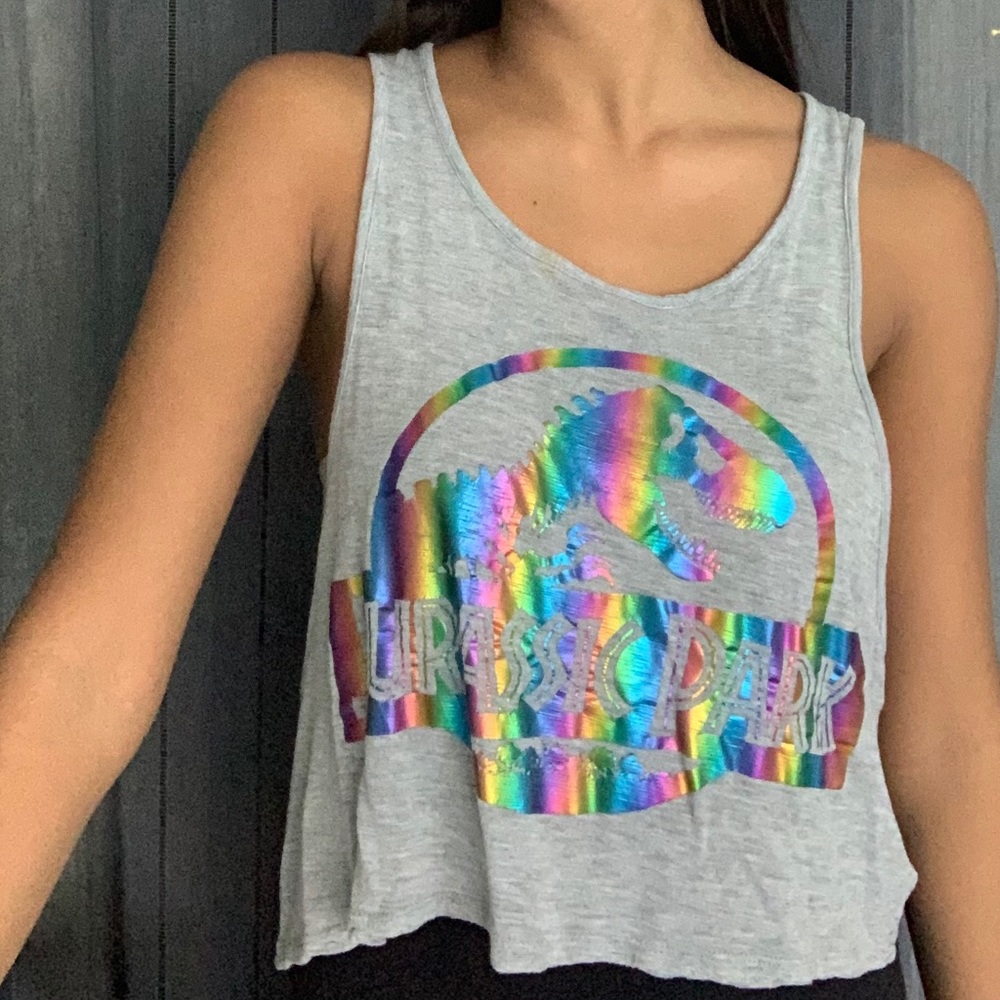 Jurassic Park Crop Top
